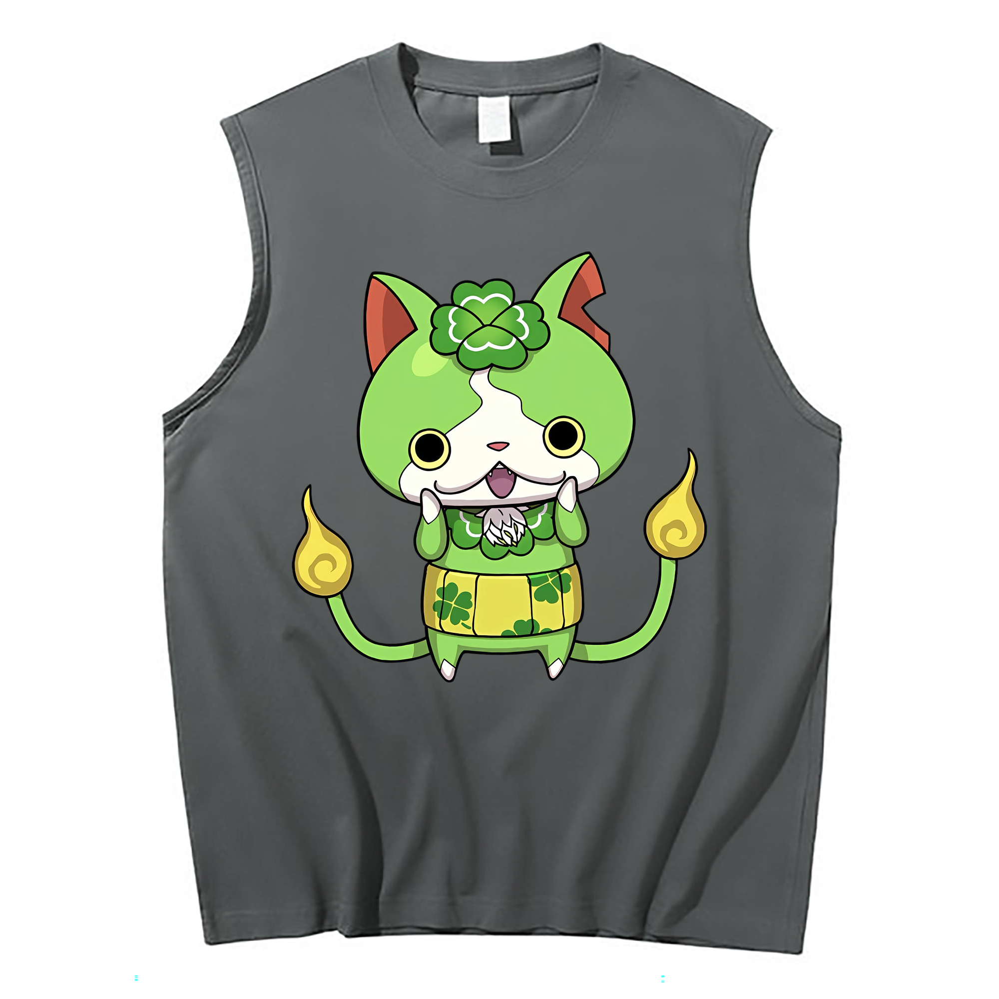 （画像用） 妖怪ウォッチ Yo-kai Watch コットン100％タンクトップ（フロントプリント）